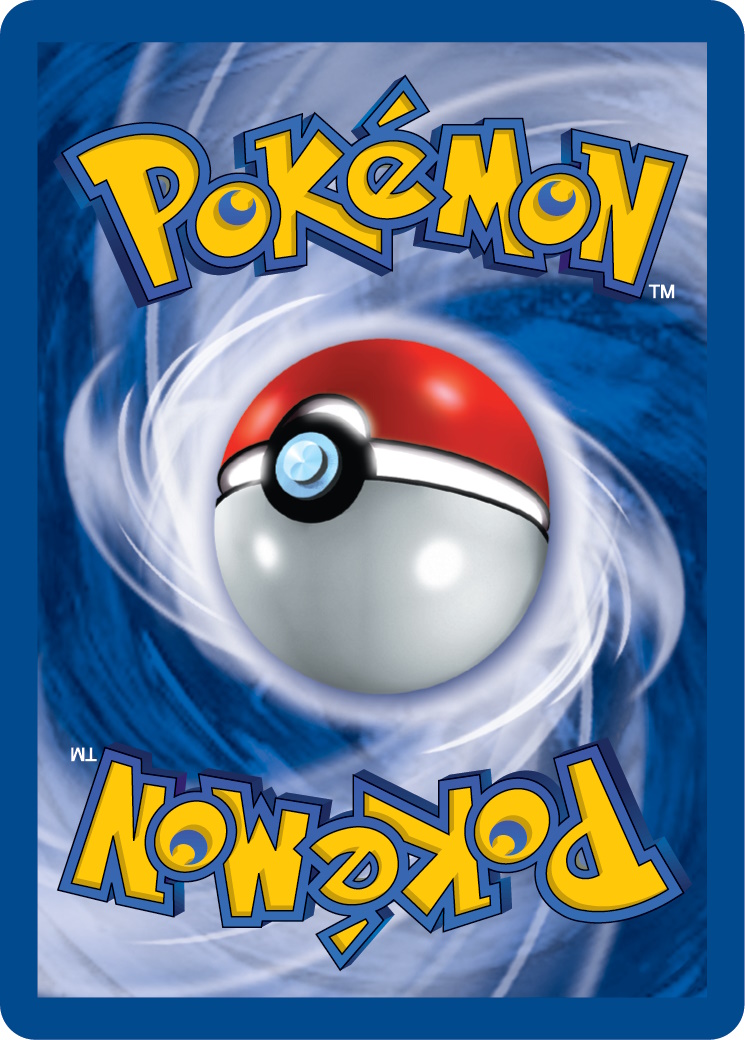International Pokemon card back