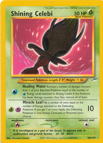 Shining Celebi illustration