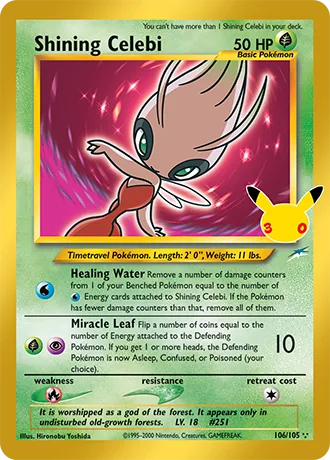 Classic Collection, for example Shining Celebi