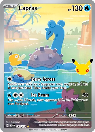 Illustration Rare, for example Lapras